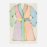 Jim Dine, The Woodcut Bathrobe, 1975, woodcut in colors on Natsume 4007