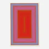 Richard Anuszkiewicz, Silent Red, 1972, screenprint in colors