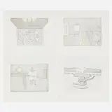 Richard Artschwager, Zeno's Paradox, 2004, etching and aquatint in colors