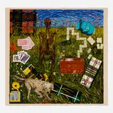 Jennifer Bartlett, Fall (from The Four Seasons suite), 1992, screenprint in colors on Kurotani Hosho