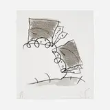 Claes Oldenburg, Notebook Torn in Half, 1997, lithograph on St. Armand Special Etching