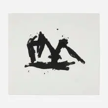 Stephen's Iron Crown Etched by Robert Motherwell, 1982, aquatint and lift-ground etching on German Etching, sold Aug 2025