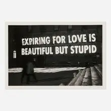 Jenny Holzer, Expiring Text: Truisms, 1977-79, 2015, inkjet print