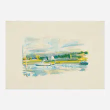 Martha's Vineyard by Wolf Kahn, 1980, lithograph in colors, sold Aug 2025