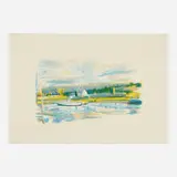 Wolf Kahn, Martha's Vineyard, 1980, lithograph in colors