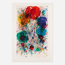 Untitled (SF-229) by Sam Francis, 1983, offset lithograph in colors on Arches, sold Aug 2025