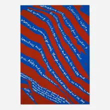 everywhere is love by Corita Kent, 1967, screenprint in colors, sold Aug 2025