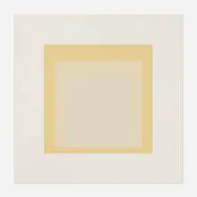 I-S e by Josef Albers, 1970, screenprint in colors, sold Aug 2025