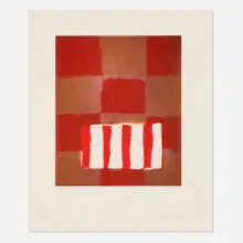 Sean Scully, Heart of Darkness 5 (from the Heart of Darkness portfolio), 1992, etching and aquatint in colors