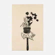 David Hockney, Black Tulips, 1980, lithograph on cream BFK Rives