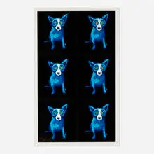 Untitled by George Rodrigue, 2000, screenprint in colors, sold Aug 2025