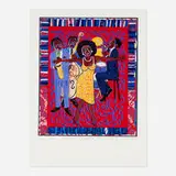 Faith Ringgold, Somebody Stole My Broken Heart, 2007, screenprint in colors