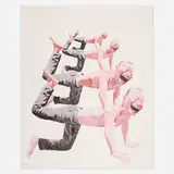 Yue Minjun, Untitled (Smile-ism No. 10), 2006, lithograph in colors