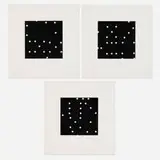 Donald Sultan, Untitled (three works from the Dominoes portfolio), 1990, aquatint