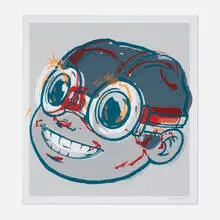 Hebru Brantley, Smile, 2019, screenprint in colors