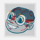 Hebru Brantley, Smile, 2019, screenprint in colors