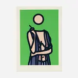 Ruth with Cigarette 5 (from Twenty Six Portraits) by Julian Opie, 2005, Lambda print in colors on Fujicolor digital archival, sold Aug 2025