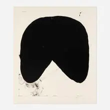 Untitled by Joel Shapiro, 1979, lithograph, sold Aug 2025