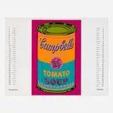 Andy Warhol, Campbell's Tomato Soup (from Banner, Multiples Calendar for 1968), 1968, screenprint in colors