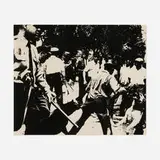 Andy Warhol, Birmingham Race Riot (from the X + X (Ten Works by Ten Painters) portfolio), 1964, screenprint in colors on wove paper