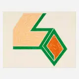 Frank Stella, Effingham (from the Eccentric Polygons series), 1974, lithograph in colors