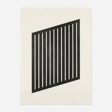 Untitled by Donald Judd, 1978-79, aquatint on etching paper, sold Aug 2025
