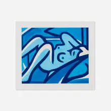 Tom Wesselmann, Blue Nude, 2000, screenprint in colors