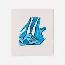 Tom Wesselmann, Blue Nude #2, 2001, screenprint in colors