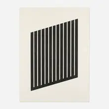 Untitled by Donald Judd, 1978-79, aquatint on etching paper, sold Aug 2025