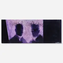 Richard Hambleton, Purple Shadow Head, 2014, giclée print on Dibond