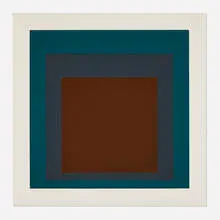 SP-VII by Josef Albers, 1969, screenprint in colors, sold Aug 2025