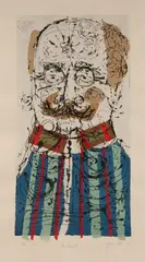 Misch Kohn, Untitled, THE GENERAL, signed, dated 1959, titled and inscribed "II State 50 imp" in pencil, lower margin