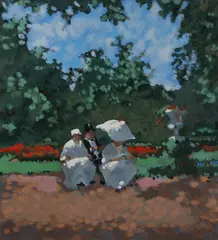 Frederick McDuff, Summer Elegance, Color lithograph