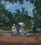 Frederick McDuff, Summer Elegance, Color lithograph