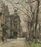 Luigi Kasimir, City Street Scene