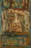 Rowland Lyon, Indian Chief, Oil on canvas