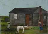 Essie Wood, Hurry Miranda We'Re Gonna Miss the Preachin, Oil on panel