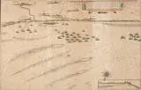 Pieter Codde van Enchuysen, Map of Dunkirk, Engraving with hand coloring
