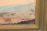 Elizabeth Schleussner, California Landscape, Oil on board