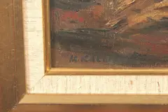 Post Office by M. Kallis, Oil on canvas, offered Apr 2006