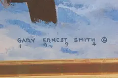 Gary Ernest Smith, Tubing Hill, Oil on canvas