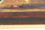 Stuart Scott Somerville, Bowl of Roses, Oil on canvas