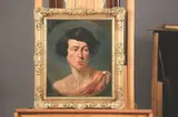 Alfred Elmore, Portrait of Woman in Classical Dress, Oil on canvas
