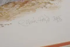 Robin Hill, Ivory-Billed Woodpecker; Masked Bobwhite; Aleutian Canada Goose: Three Works, Two signed in pencil, and numbered. - Each: 20 1/2 in. x 28 in