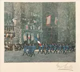 George Luks, Untitled, BLUE DEVILS ON 5TH AVENUE: 28 PIECES, each signed in pencil lower right
