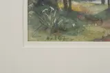 Alexander Rayle, Path Through the Woods, Watercolor on paper