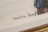 Mary Etta Thorn, London Street View, Watercolor