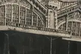 Richard Haas, Erie Lackawanna Hoboken Terminal, Etching