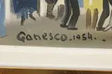 Alexandre Ganesco, Le 14 Juillet, Oil on canvas