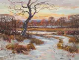 Wayne Morrell, Heading Home, Oil on board